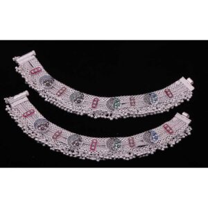 Indian Traditional Silver Payal For Women