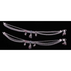 Multi Chain Silver Fancy Payal