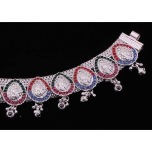Fancy Silver Designer Payal