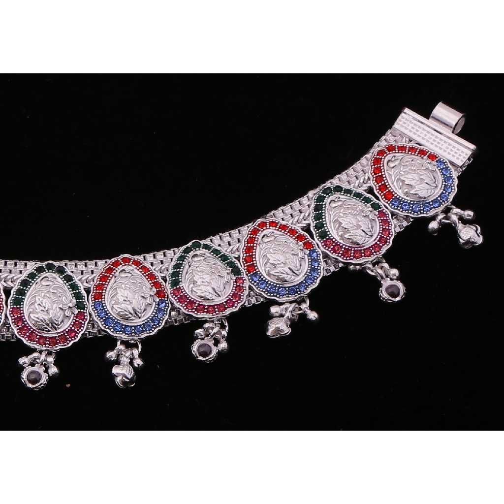 Fancy Silver Designer Payal - Image 3