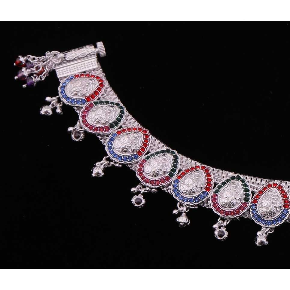Fancy Silver Designer Payal - Image 2