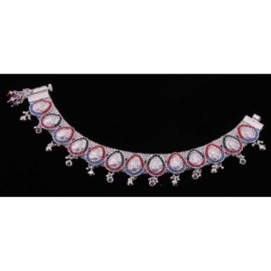 Fancy Silver Designer Payal