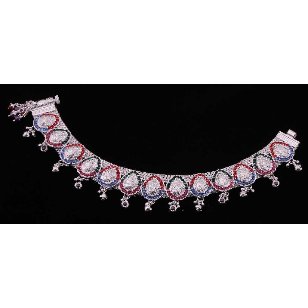 Fancy Silver Designer Payal
