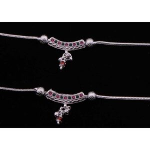 Beautiful Silver  Design Anklet