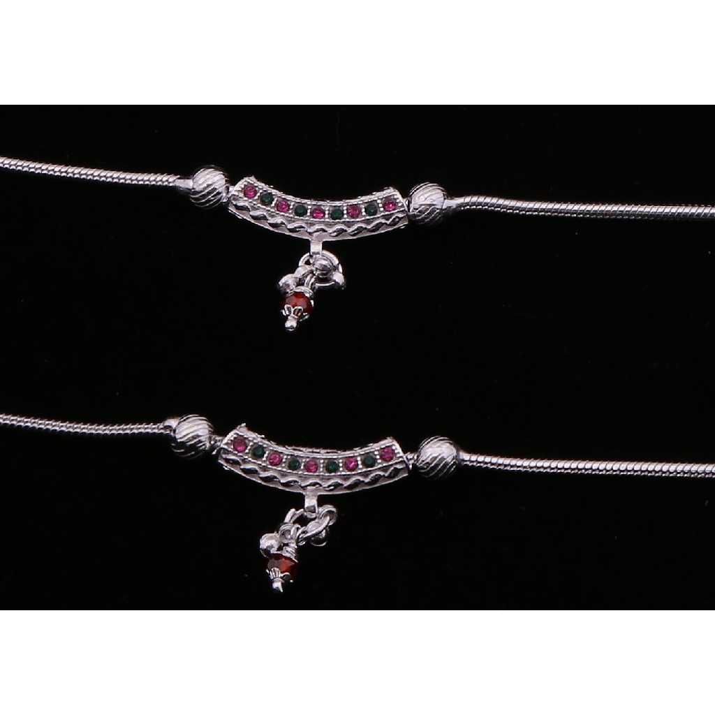 Beautiful Silver Design Anklet - Image 2