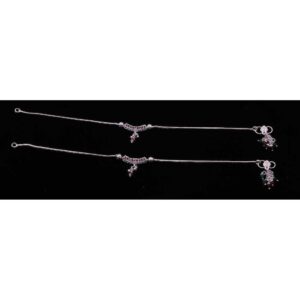 Beautiful Silver  Design Anklet