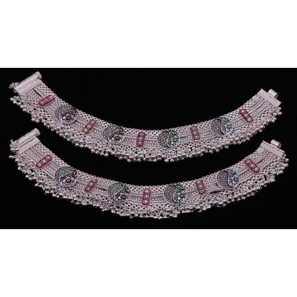 Classic Ladies Silver Payal
