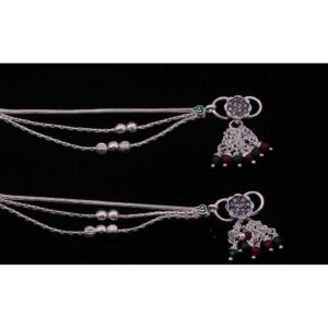 Designer Beads Silver Fancy Payal