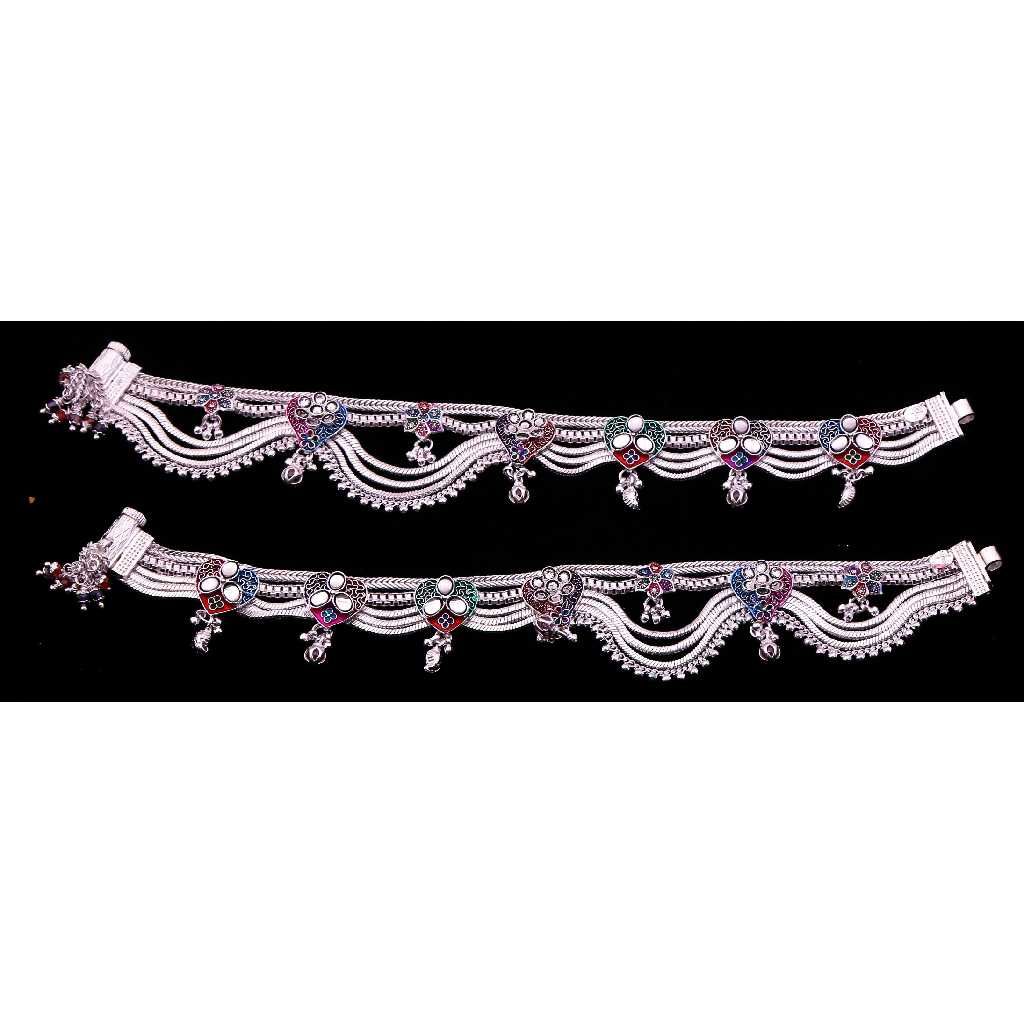 Elegant Silver Fancy Ladies Payal