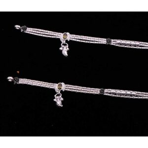 Fancy Exclusive Silver Payal