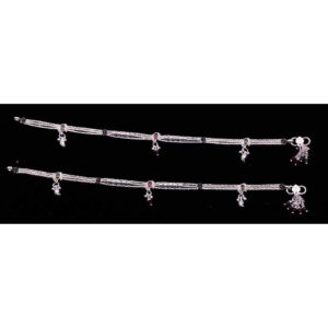 Fancy Exclusive Silver Payal