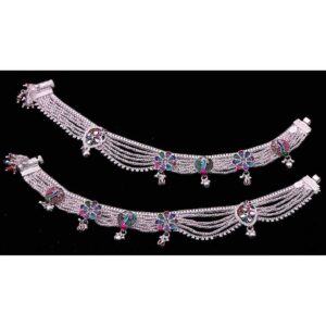 Traditional Fancy Silver Payal