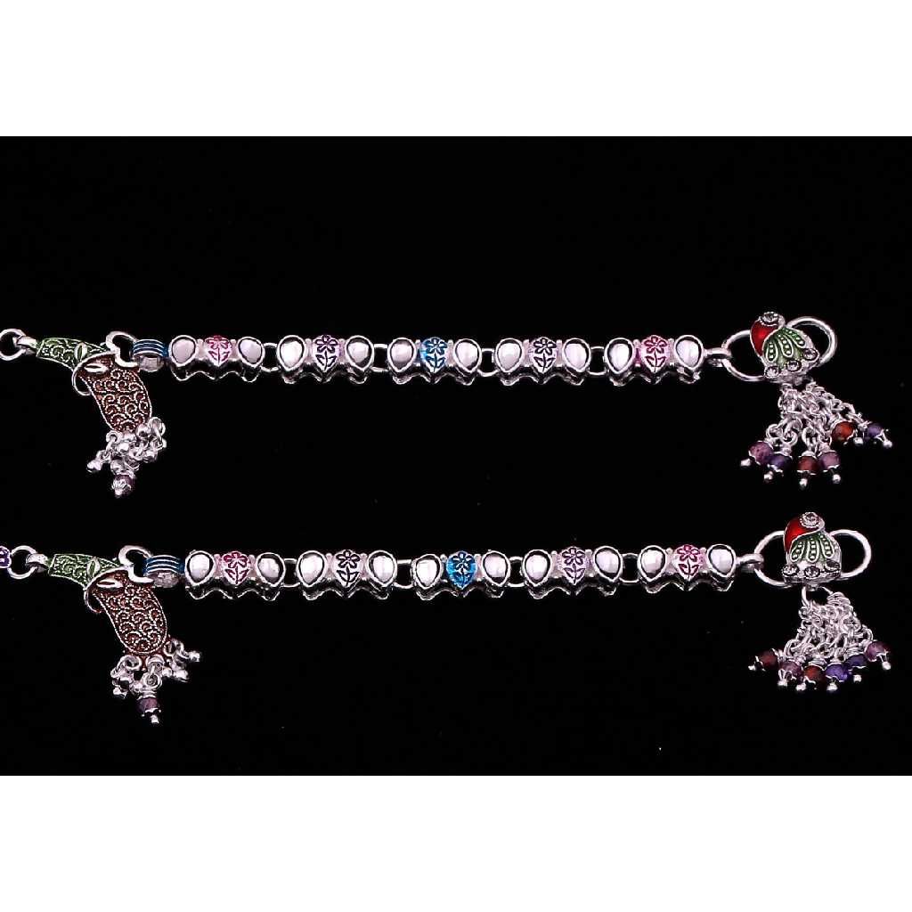 Designer Silver Payal For Women - Image 2