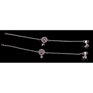 Single Chain Silver Fancy Payal
