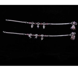 Silver Attractive Designer  Payal