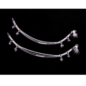 Fancy Attractive Design Silver Payal