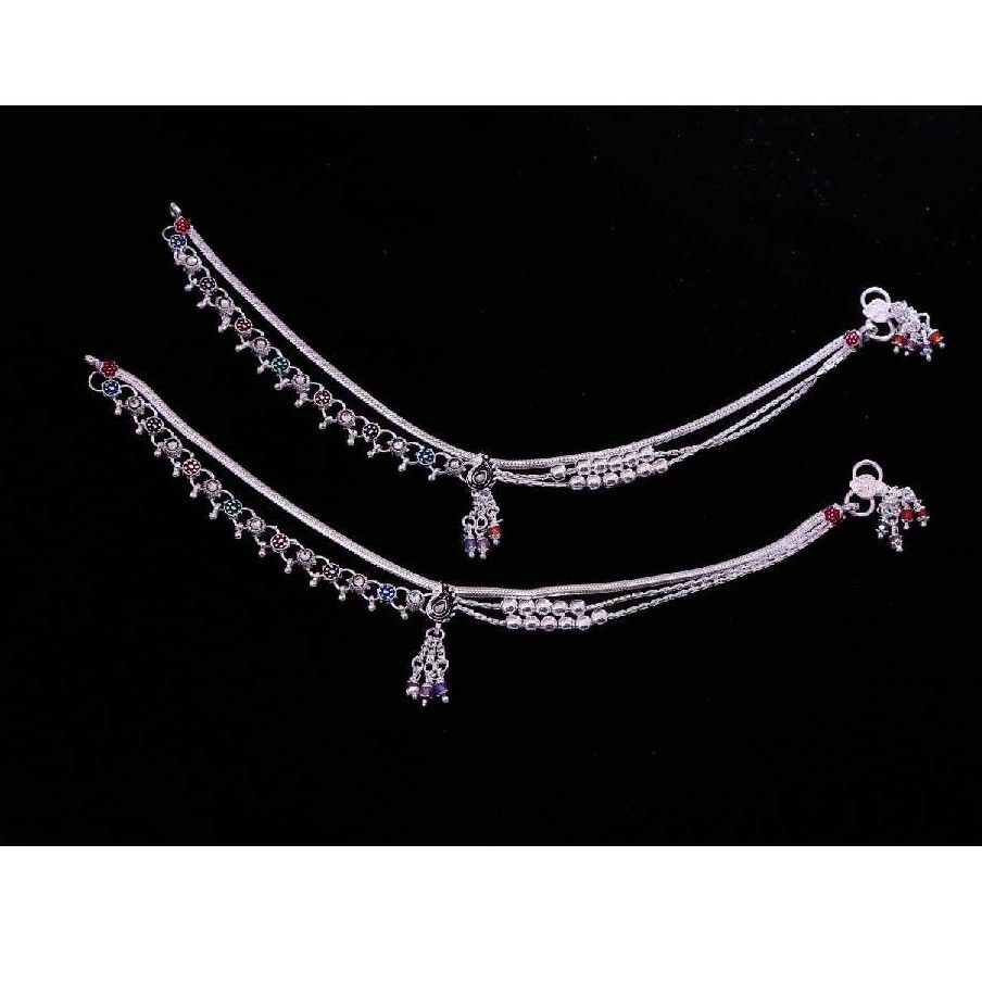 Fancy Design Silver Payal