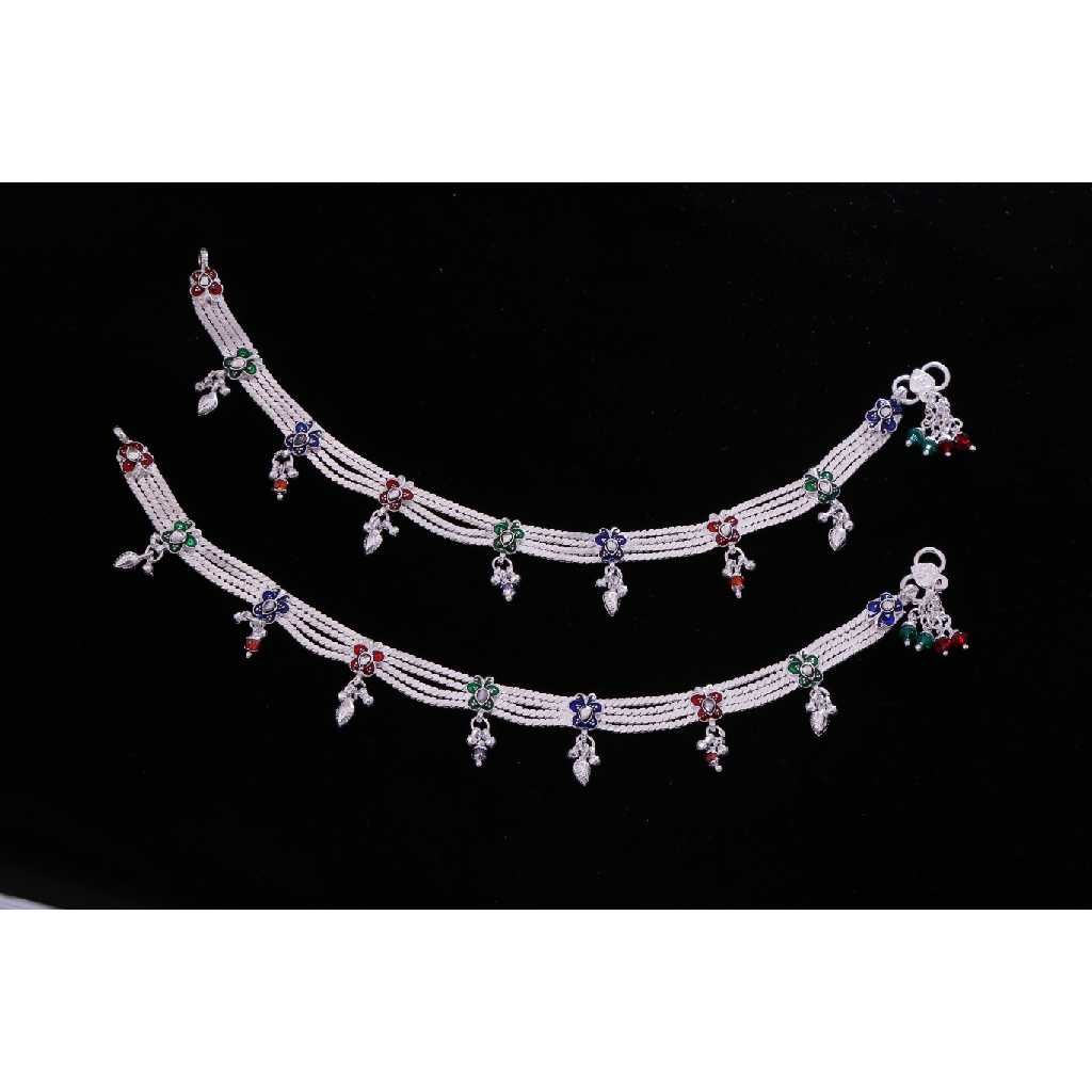 Elegant  Silver Payal