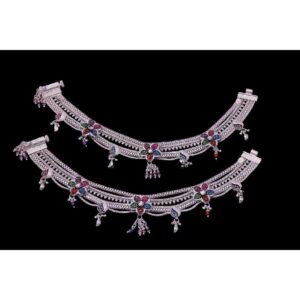Broad Silver Ladies Payal