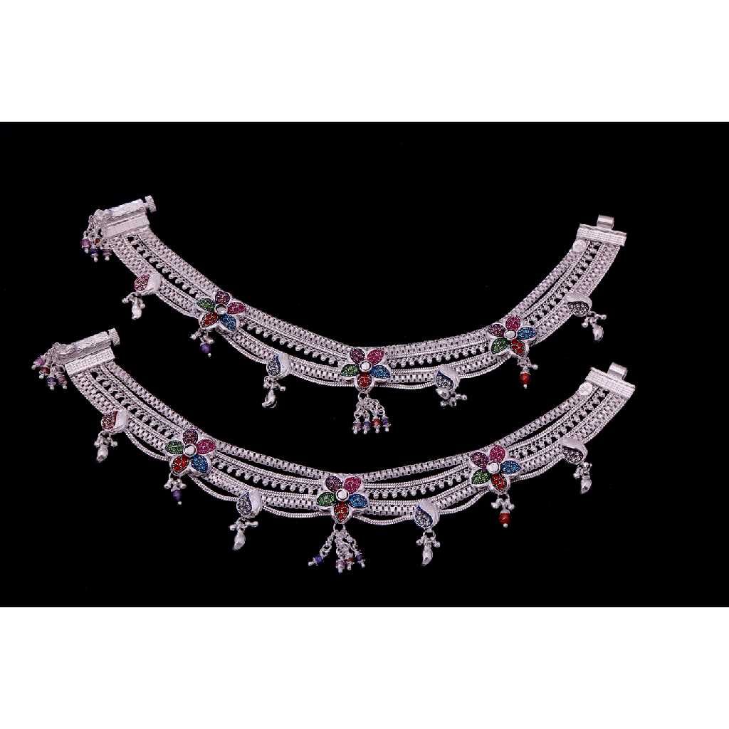Broad Silver Ladies Payal