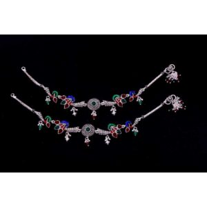 Fancy Silver Designer Payal