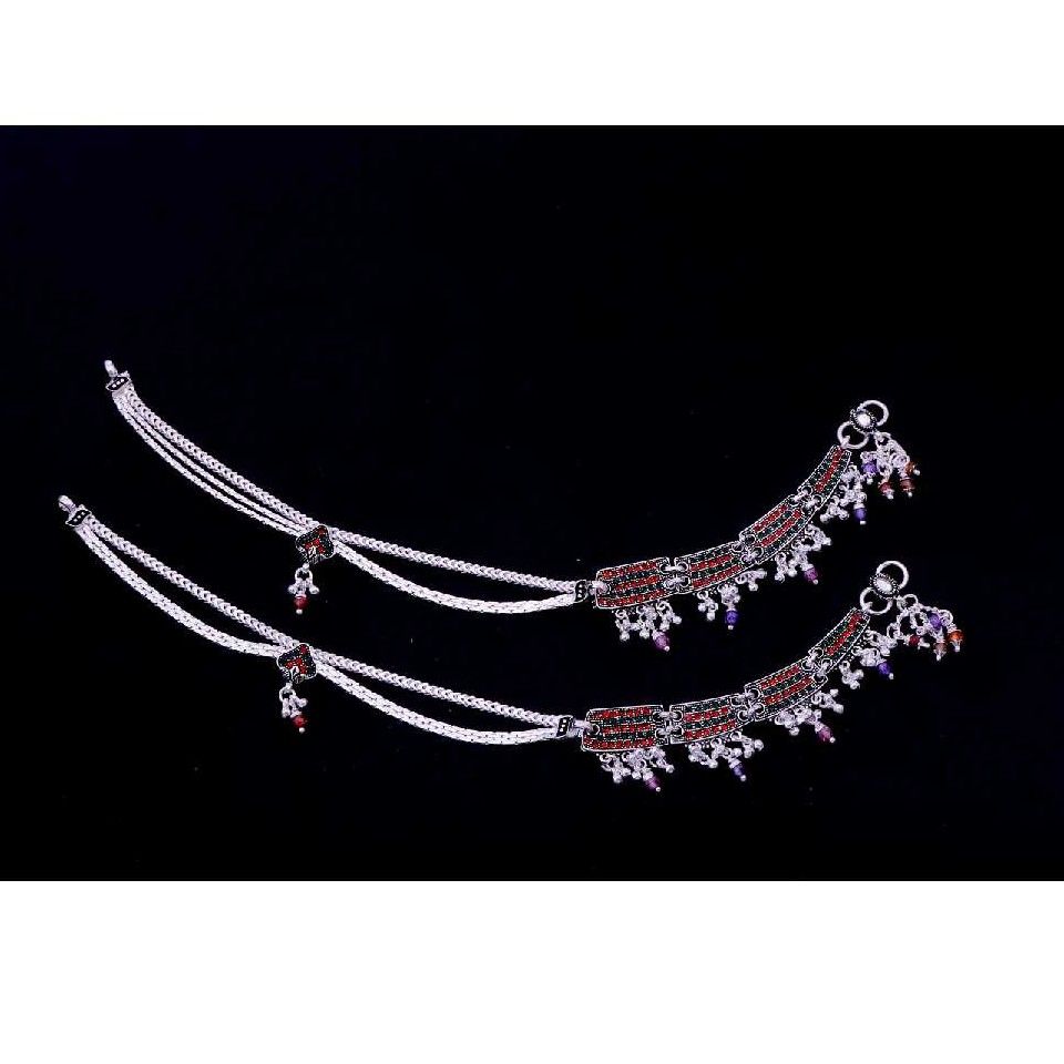 Antique Silver Designer payal