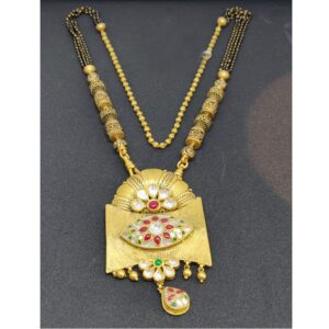 916 Gold Antique Wedding Necklace PJ-N001