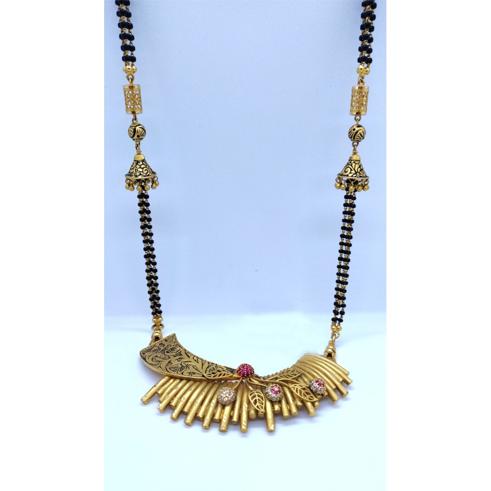 916 Gold Fancy Mangalsutra PJ-M004 - Image 2