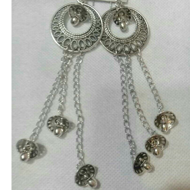 925 Silver Antique Ladies Earrings