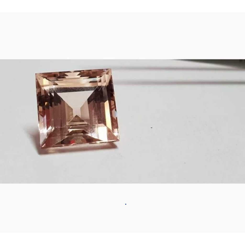 10.20ct square cream morganite
