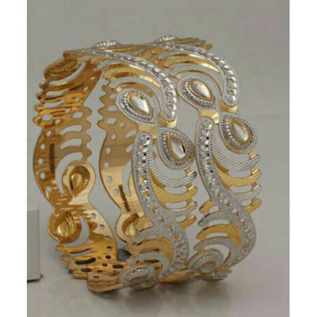 916 Yellow Gold Designer Bangles