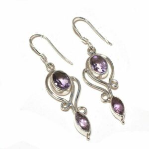 925 Silver Earring With Diamond