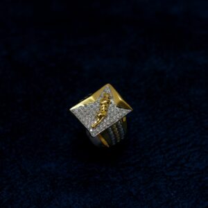 22KT Hallmarked Stunning Jaguar Ring For Men