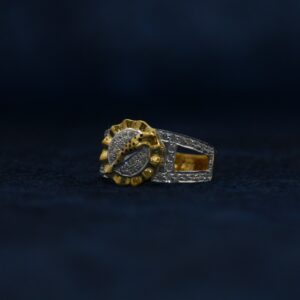22KT Hallmarked Jaguar Ring For Men