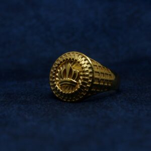 22KT Hallmarked Crown Ring For Men