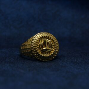 22KT Hallmarked Crown Ring For Men