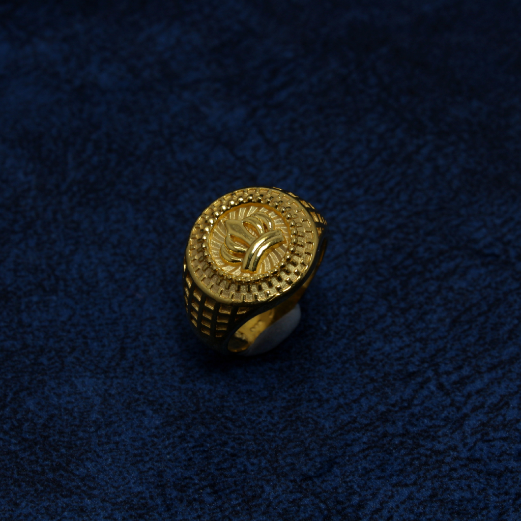 22KT Hallmarked Crown Ring For Men