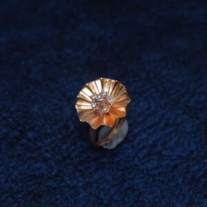 18KT Hallmarked Classic Rosegold Ladies Ring