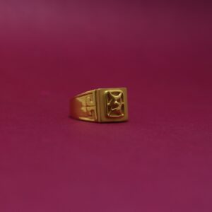 22KT Hallmarked Dazzling Men's Ring