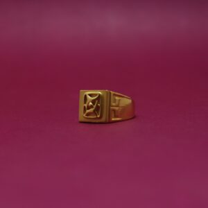 22KT Hallmarked Dazzling Men's Ring