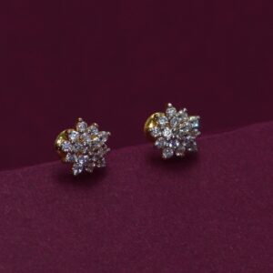 22KT Hallmarked Gemstone Earring