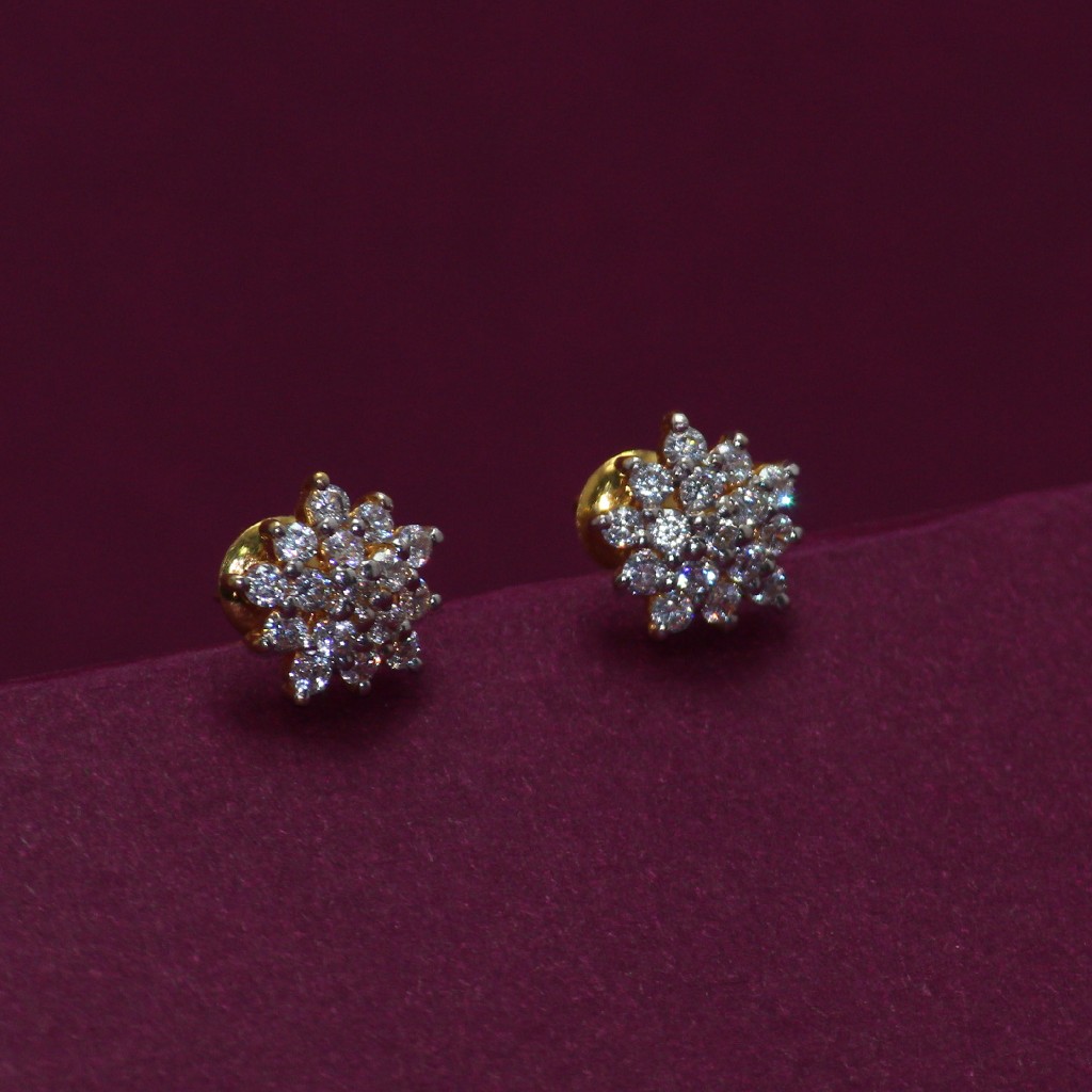 22KT Hallmarked Gemstone Earring