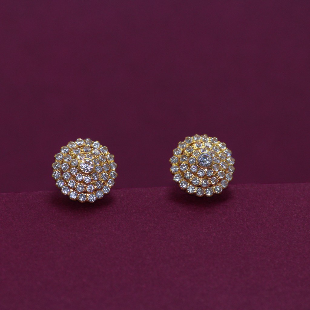 22KT Hallmarked Attractive gemstone Earring - Image 3