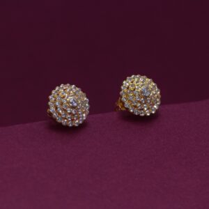 22KT Hallmarked Attractive gemstone Earring