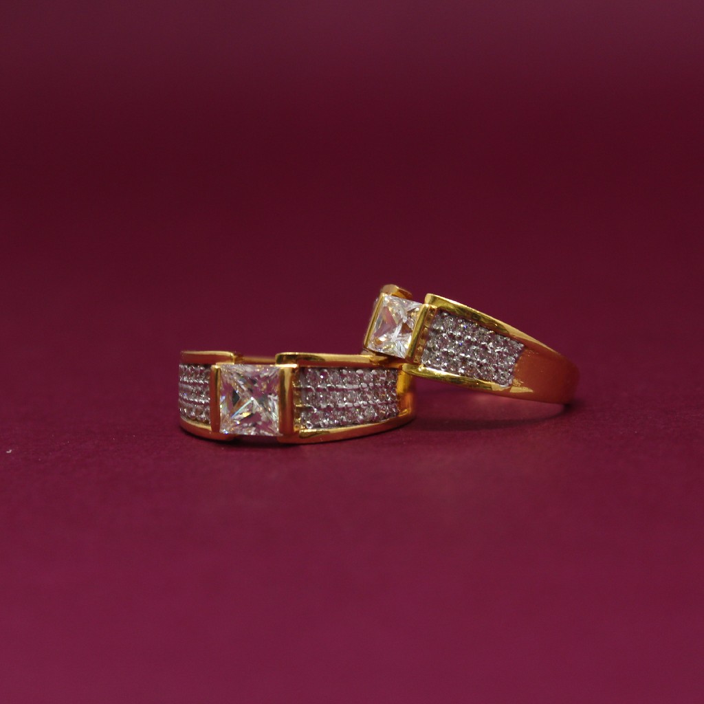 916 Hallmarked Attractive Couple Ring - Image 2