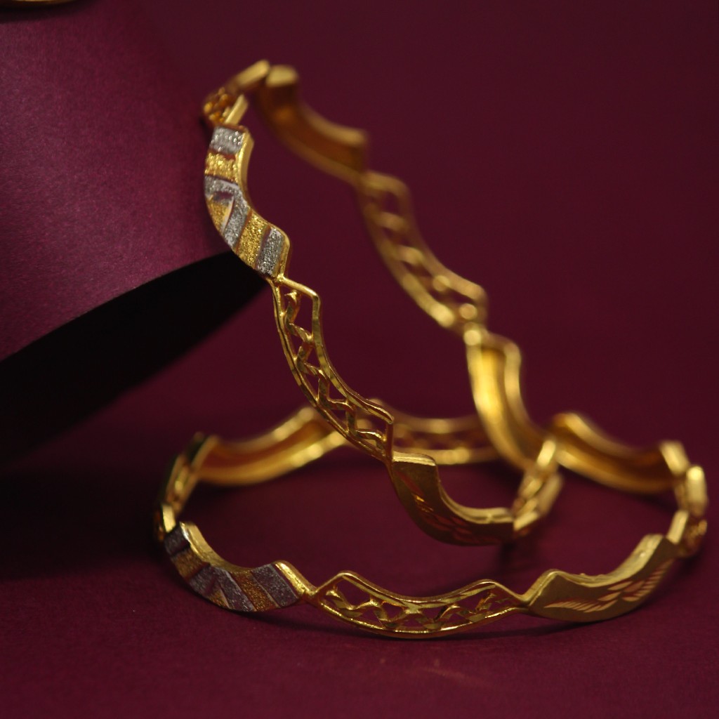 916 Hallmarked Attractive Bangles - Image 2