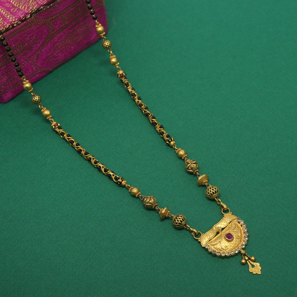 916 Hallmarked Antique Look Mangalsutra