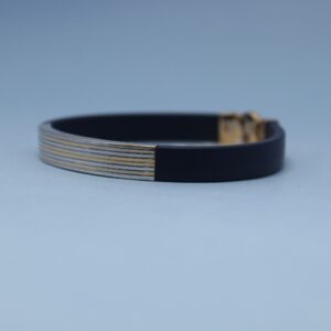 18KT Rose Gold Classic Leather Bracelet