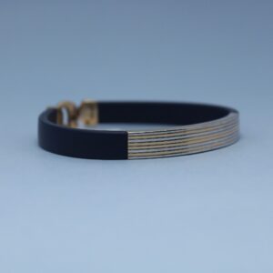 18KT Rose Gold Classic Leather Bracelet