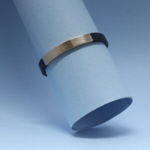 18KT Rose Gold Classic Leather Bracelet